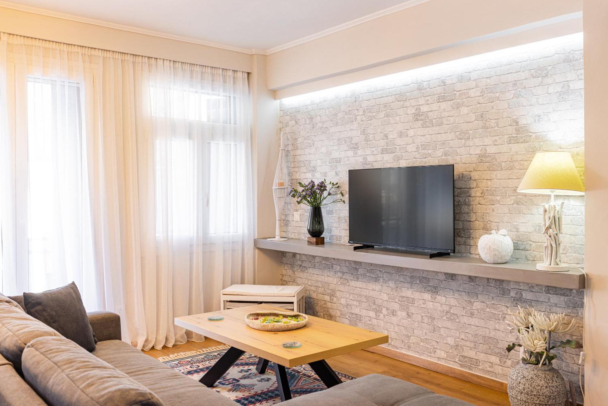 Pythagorio Blue Street Apartment With Balcony Exterior foto